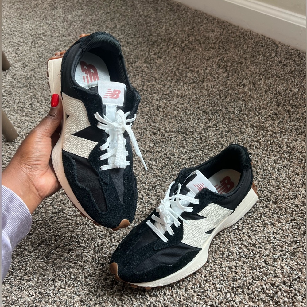 New Balance Black and White Athletic Shoes